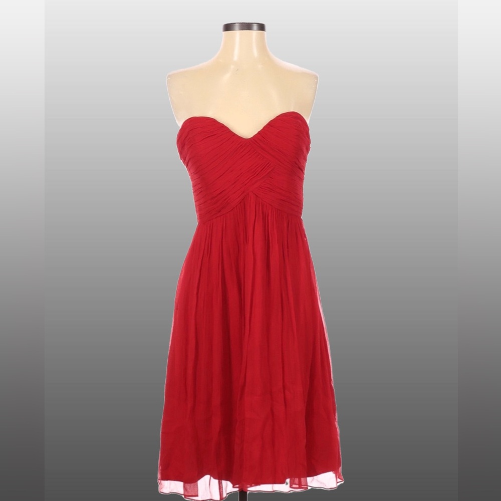 Cache Strapless Ruby Red Dress - image 1